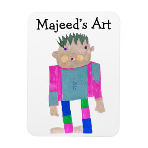Ímã Adicione a Arte do seu Filho a isso 