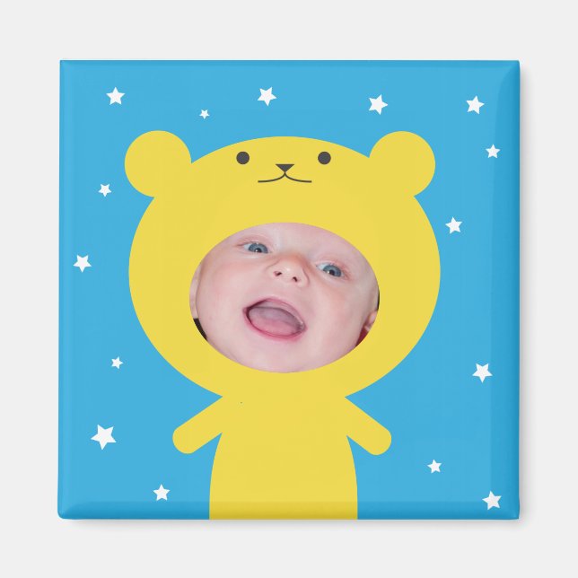 Imã Adicione a sua imagem do Urso de Fotografias (Frente)