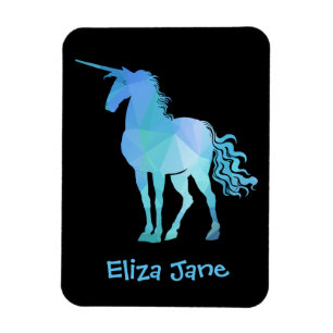 Ímã Adicione o nome do seu filho ao Unicorn Magnet
