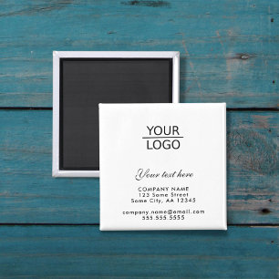 Imã Adicione seu logotipo com promoção de texto pers