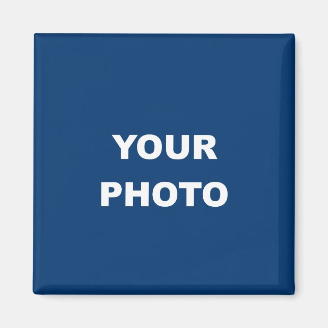 Imã Adicione seu logotipo de foto de imagem (Frente)