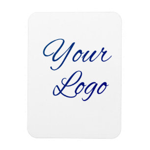 Ímã adicione seu logotipo/design aqui texto simples e