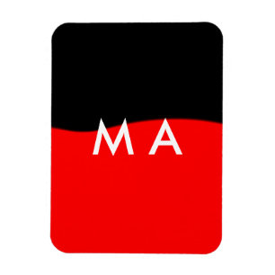 Ímã Adicione seu nome com monograma simples letra home