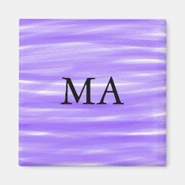 Imã Adicione seu nome letra homem monograma simples mi