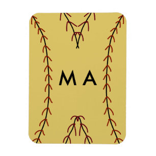 Ímã Adicione seu nome letra homem monograma simples mi