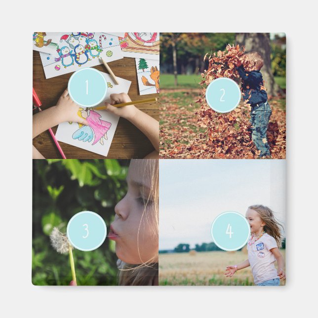 Imã adicione seu próprio ímã de imagem personalizável  (Frente)