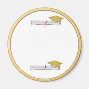 Imã Adicione seu próprio ímã Dourado da graduação