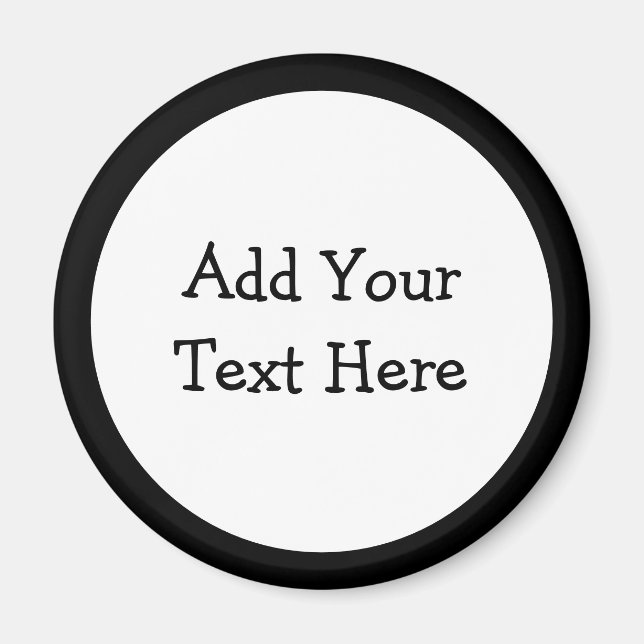 Imã Adicione Seu Próprio Texto Personalizado a Isto (Frente)