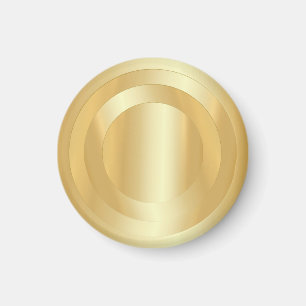 Imã Adicione Seu Texto Dourado Modelo Glamoroso