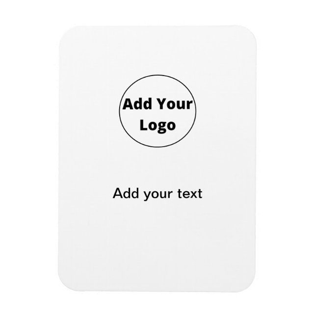 Ímã adicione seu texto simples e mínimo personalizado  (Vertical)
