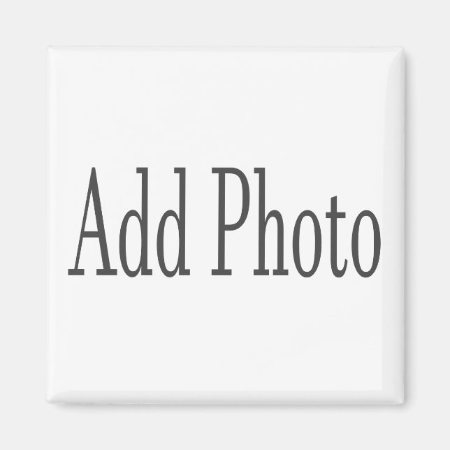 Imã Adicione sua foto ao redor ou ao ímã quadrado (Frente)