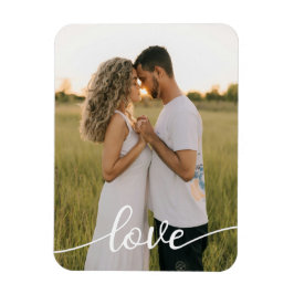 Ímã Adicione Sua Própria Foto de Amor Romântico