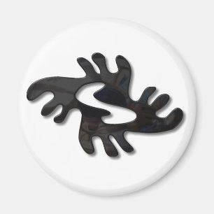 Imã Adinkra-negro brilhante da paz