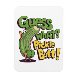 Ímã Adivinha? Bunda de Pepino! Pepino Engraçado