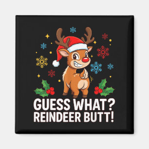 Imã Adivinhe O Que Renas Bunda Engraçado Natal Homens