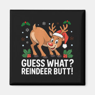 Imã Adivinhe O Que Renas Bunda Engraçado Natal Homens