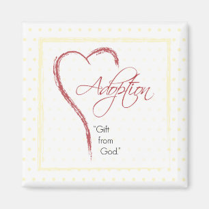 Imã Adoção, Religiosa, Pontos Amarelos com Coração