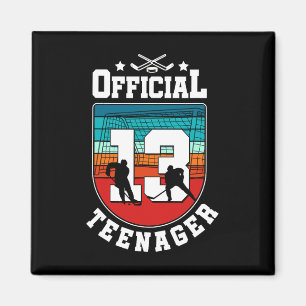 Imã Adolescente Oficial Aniversário de 13 Anos Menino