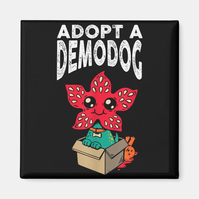 Imã Adopt A Demodog Shirt Kids Women Men Cute Funny Do (Frente)