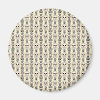 Adorable Little Owls Pattern on Light Yellow