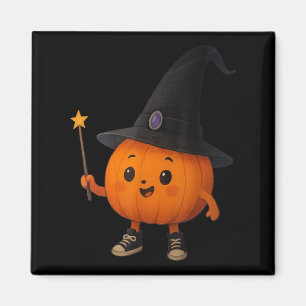 Imã Adorable Pumpkin Wizard T-shirt_1.png