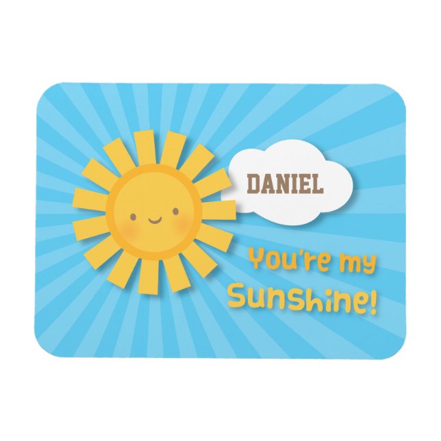 Ímã Adorable Você É Minha Apreciação do Sol (Horizontal)