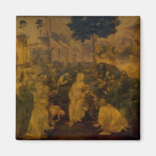 Imã Adoração do Magi por Leonardo da Vinci (Frente)