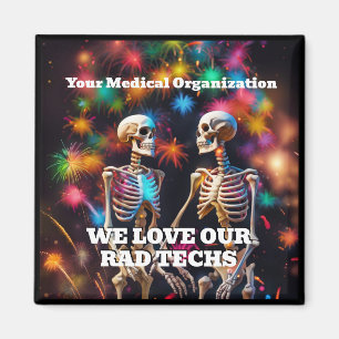 Imã Adoramos Nossos Técnicos Rad com Skeletons Chaveir