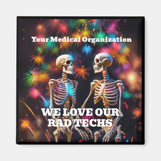 Imã Adoramos Nossos Técnicos Rad com Skeletons Chaveir