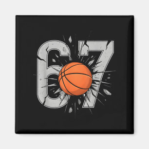 Imã Adoráveis Fãs de Basquete Seis Sete 6 7 Divertidos