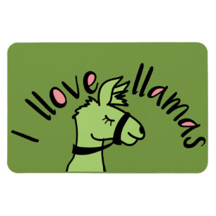 Ímã Adoráveis Llama Love I Llove Llamas