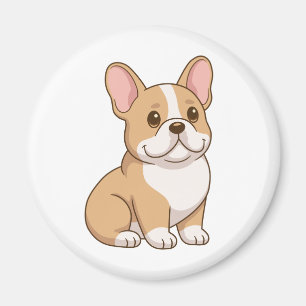 Imã Adorável Cachorrinho Bulldog Francês