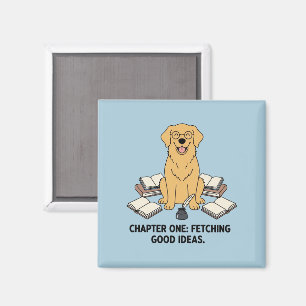 Imã Adorável Cão de Estimação Retriever Dourado Decora