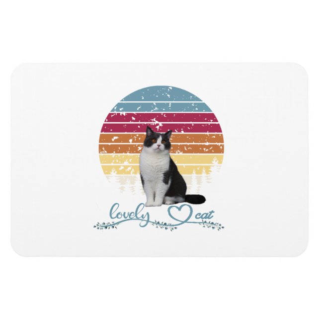 Ímã Adorável Cat (Horizontal)