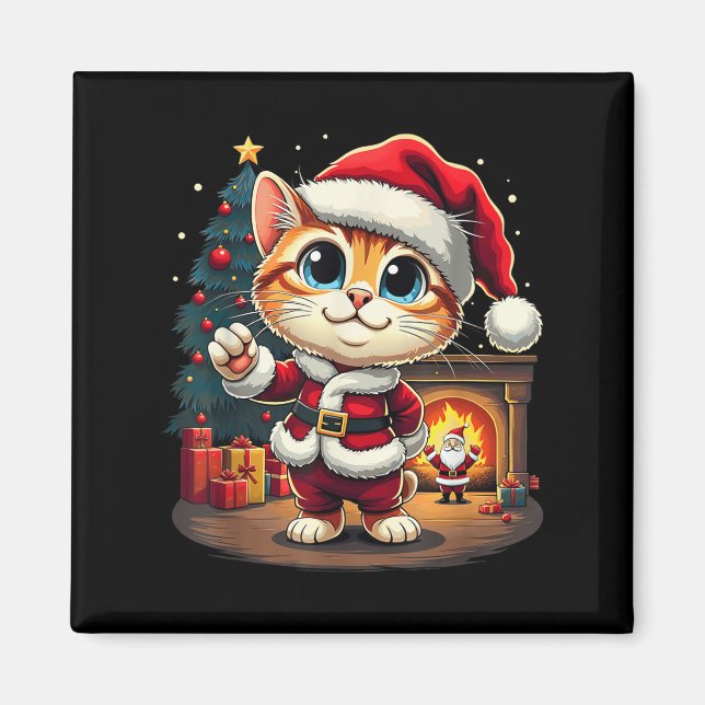 Imã Adorável Kit de Natal Santa Claus Adorável (Frente)