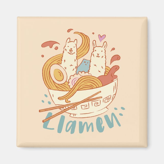Imã Adorável Llamen (Frente)