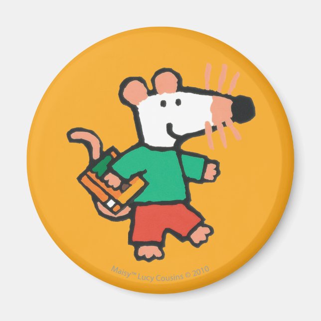 Imã Adorável Maisy ama ler (Frente)