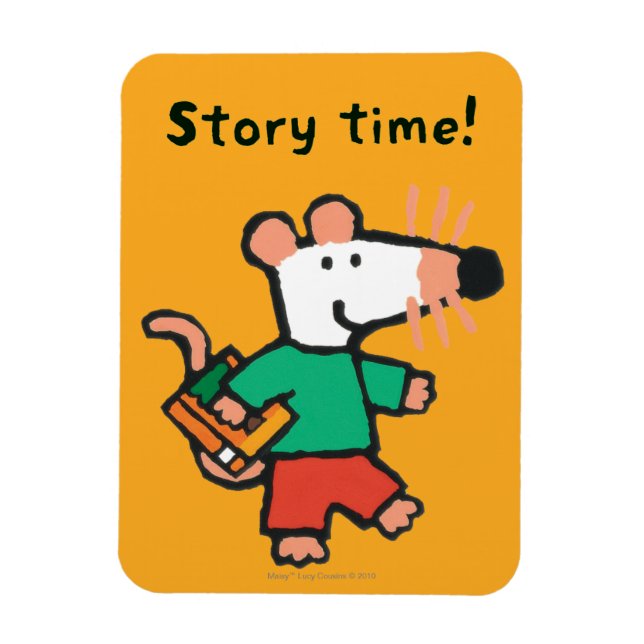 Ímã Adorável Maisy ama ler (Vertical)