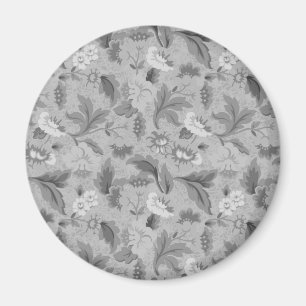 Imã Adorável padrão floral cinza