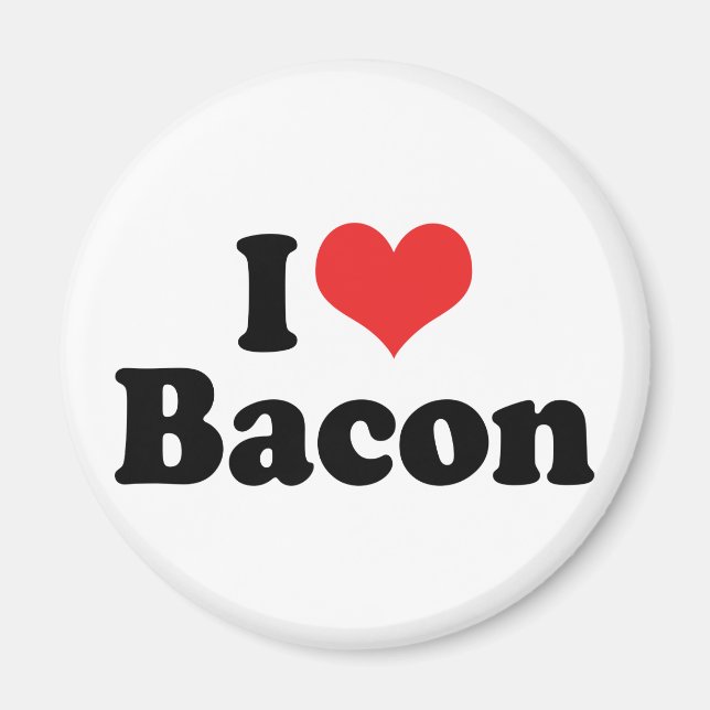 Imã Adoro Bacon Cardíaco - Bacon Lover (Frente)