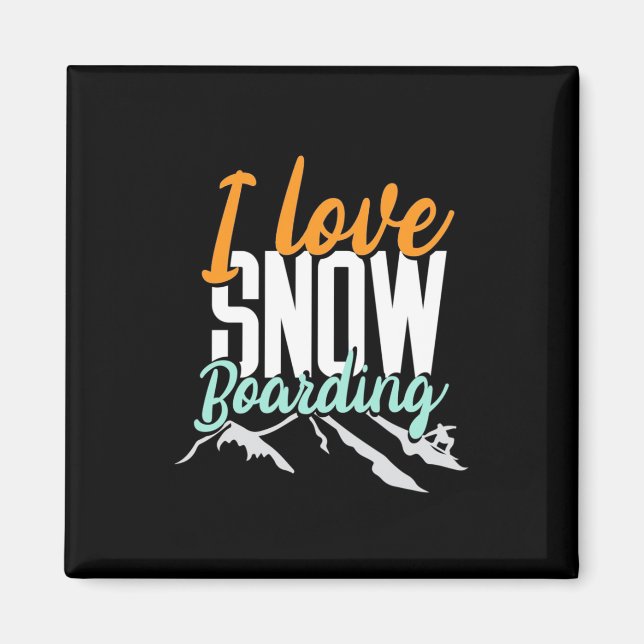Imã Adoro Barco de Neve (Frente)