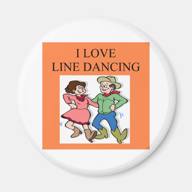 Imã adoro dança de linha (Frente)