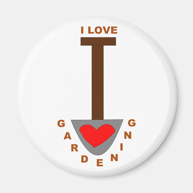Imã Adoro Gardening Spade Magnet (Frente)