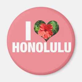 Imã Adoro Honolulu Hawaii Hibiscus Flower Pink