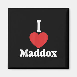 Imã Adoro Maddox Heart Groovy Personalizado Nome Maddo