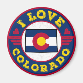 Imã Adoro Mapa do Estado do Colorado e Bandeira