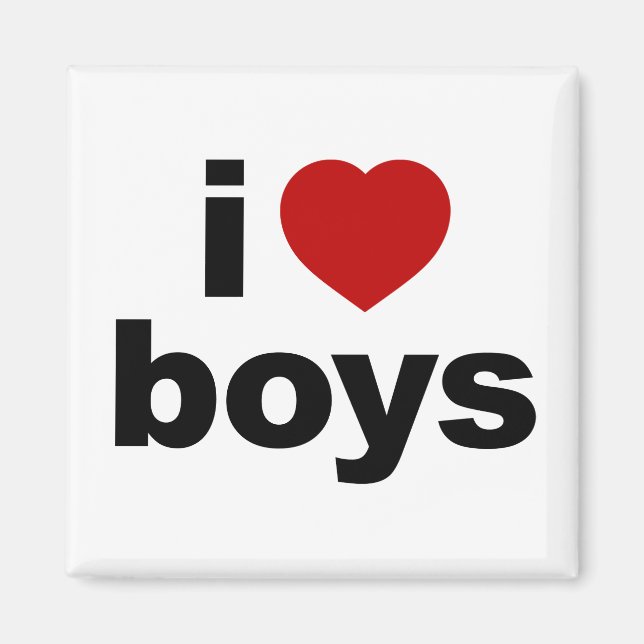 Imã Adoro o Magnet dos Meninos (Frente)