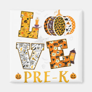 Imã Adoro O Meu Professor De Halloween Pré K Pumpkins 