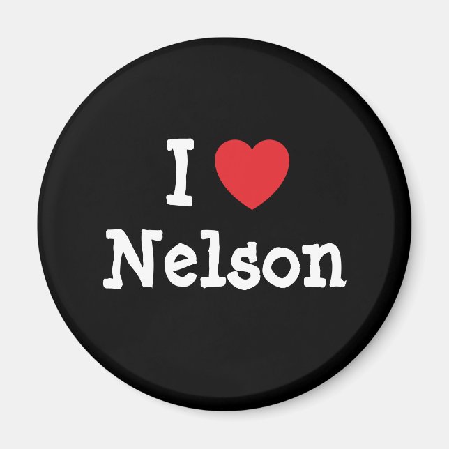 Imã Adoro o nelson personalizado (Frente)