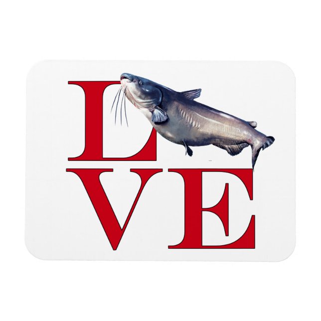 Ímã Adoro peixe-gato (Horizontal)